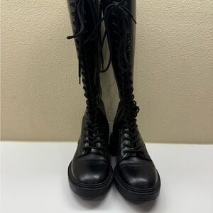 Zara Black Combat Boots